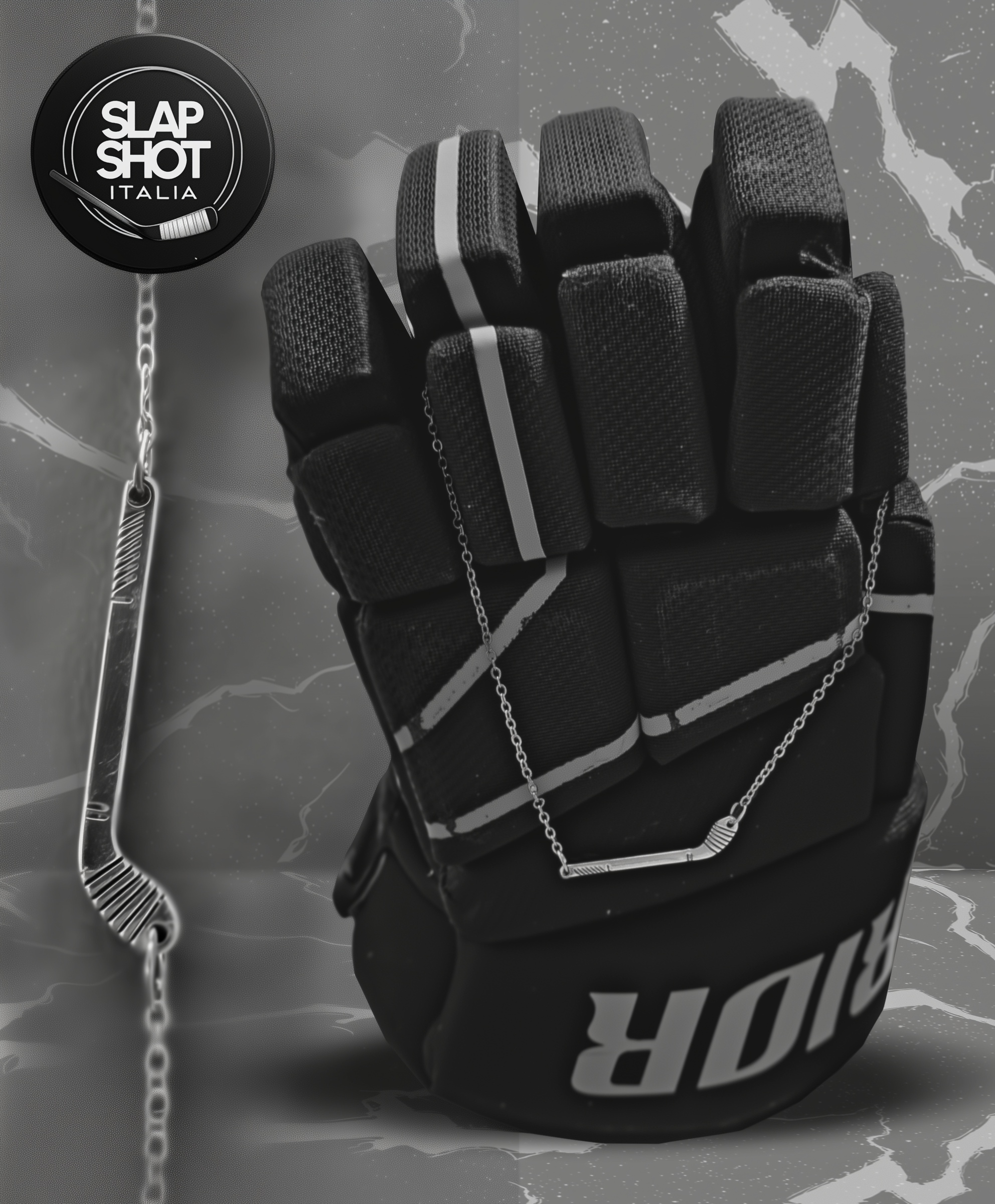 Collana Mazza da Hockey in Acciaio Inossidabile